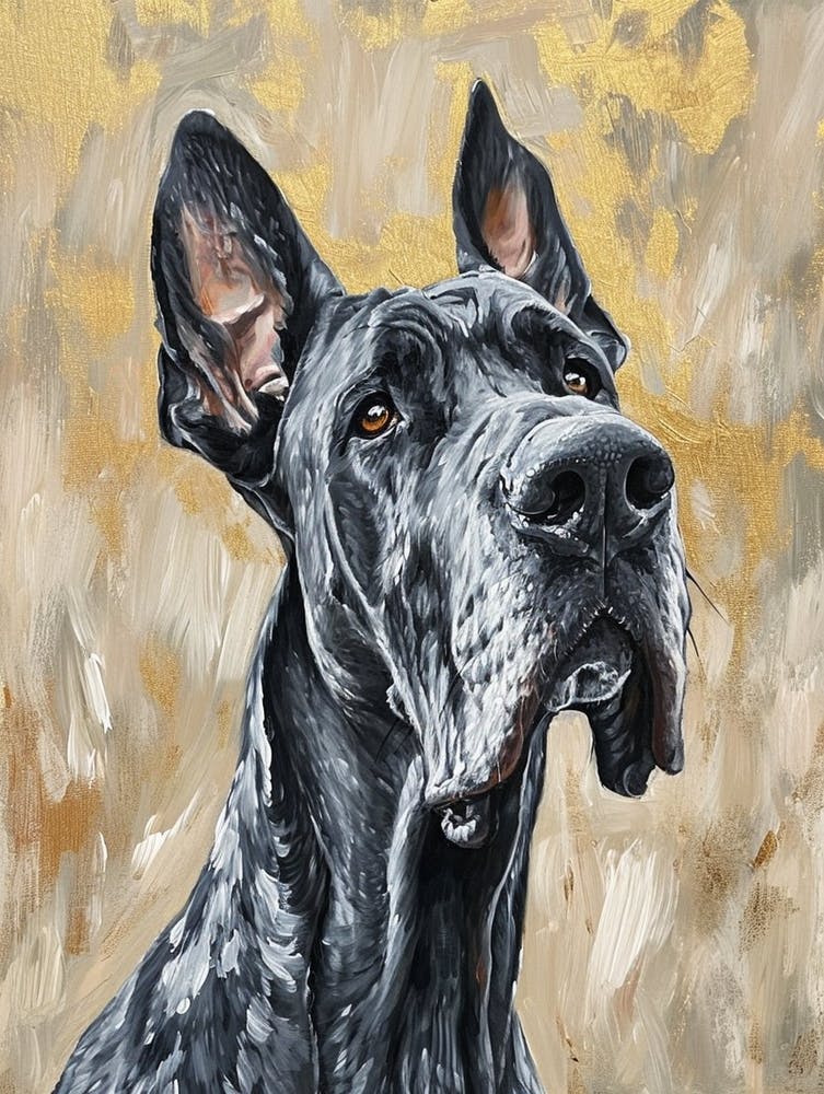 Great Dane Acrylic Painting 5