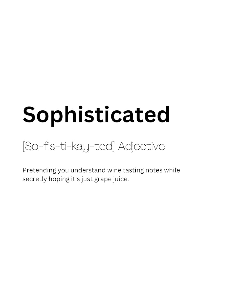 Sophisticated Definition Meaning