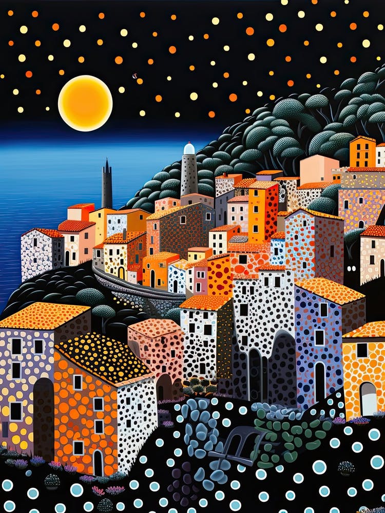 Cefalu, Italy, Illustration In The Style Of Pop Art 2