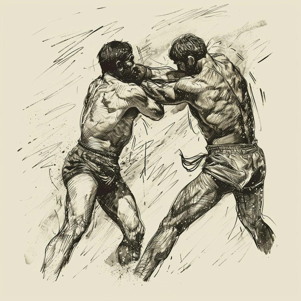 A Greco Roman Wrestling Hand Drawn Sketch Illust 1719334516 4