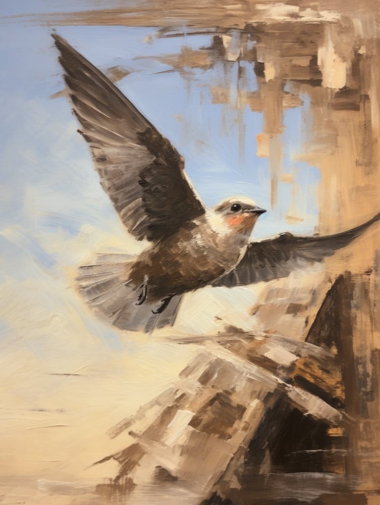 Bird Painting Chimney Swift 3