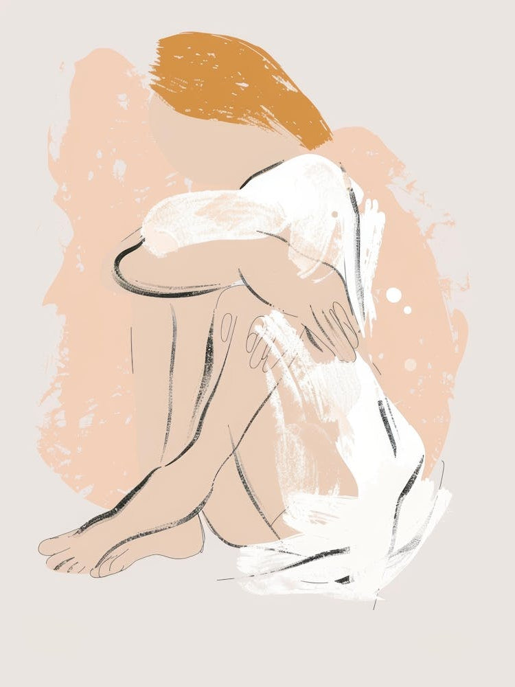 Woman Sitting On The Floor