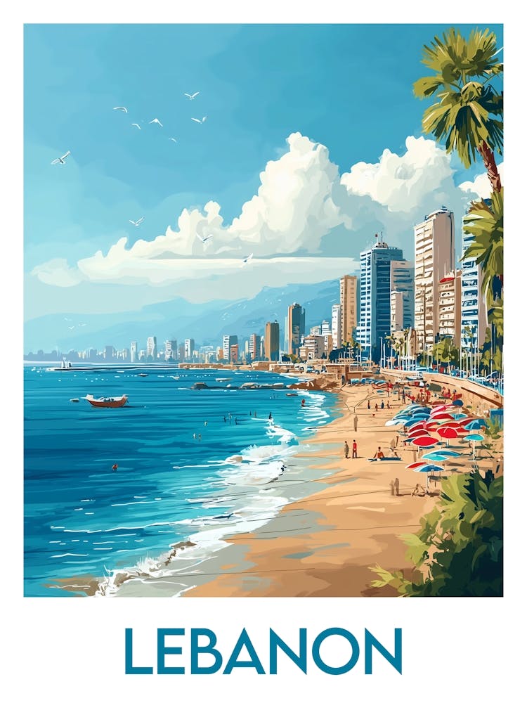 Affiche de voyage Lebanon