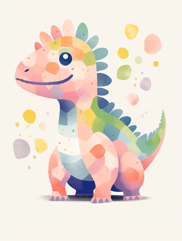 Colourful Dinosaur Tsintaosaurus 2