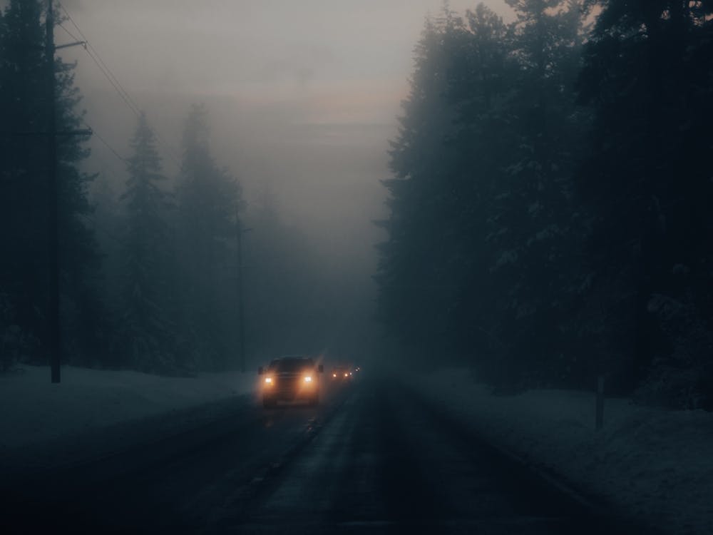 Spätabendliche Winterfahrt
