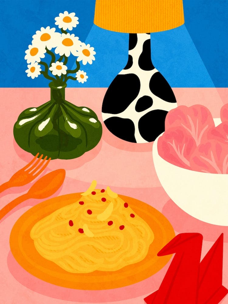 Spaghetti Dinner Still Life