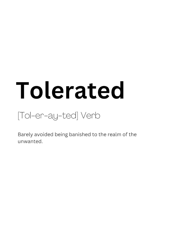 Tolerated Definition Meaning