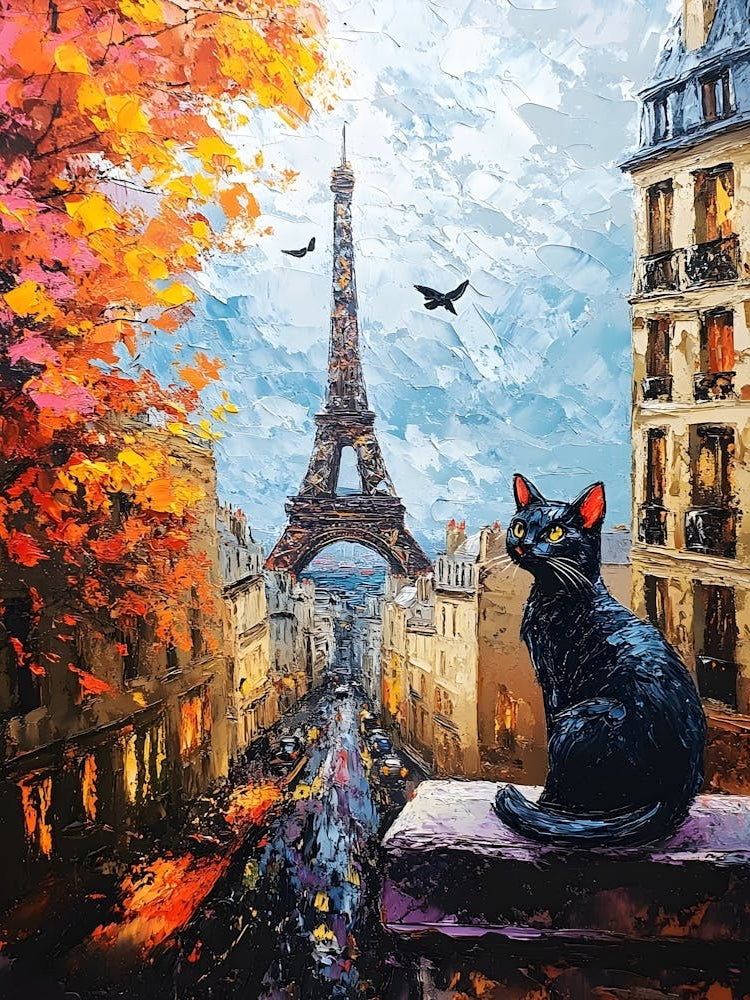Black Cat In Paris 1
