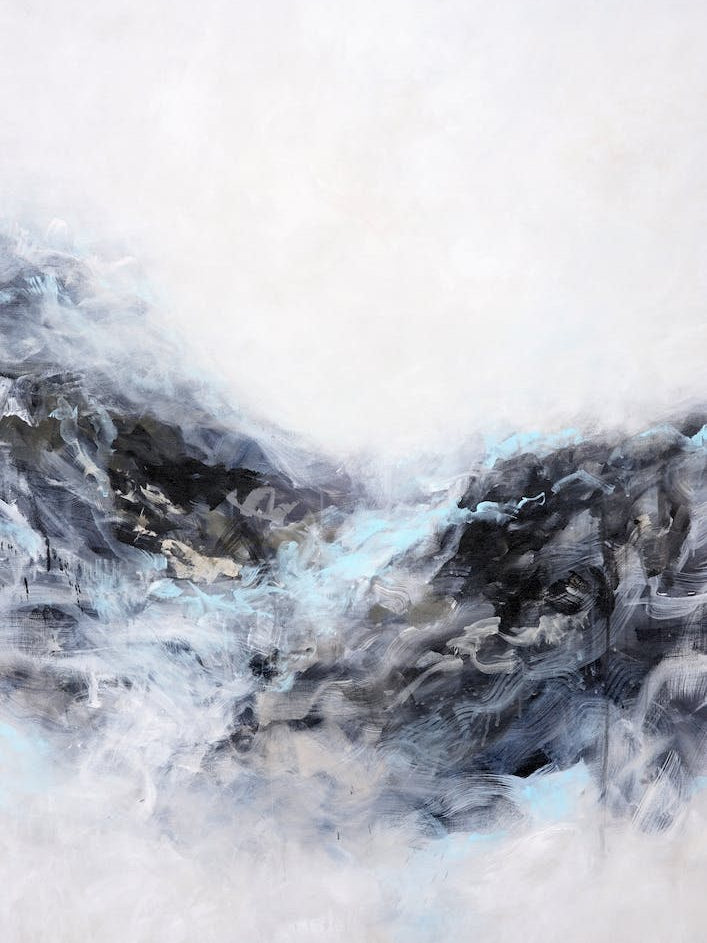 Neutral Abstract Sea Painting