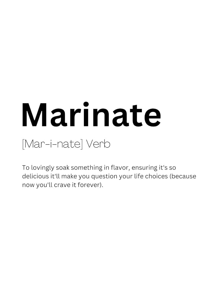 Marinate Definition Meaning