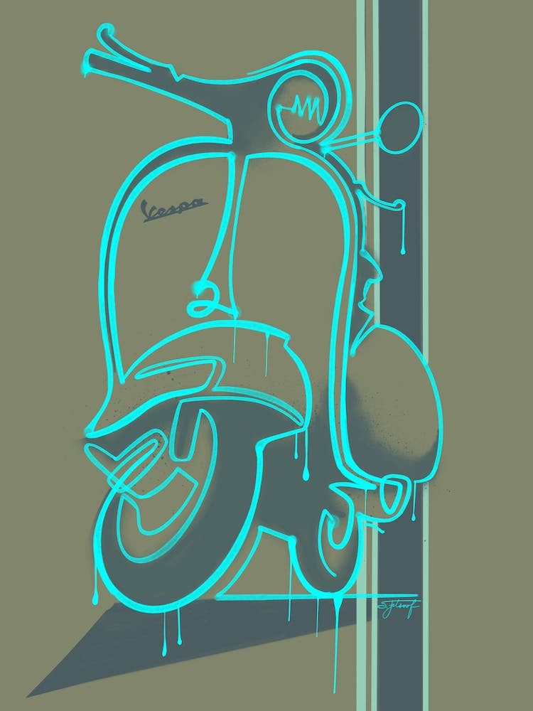 Retro Vespa