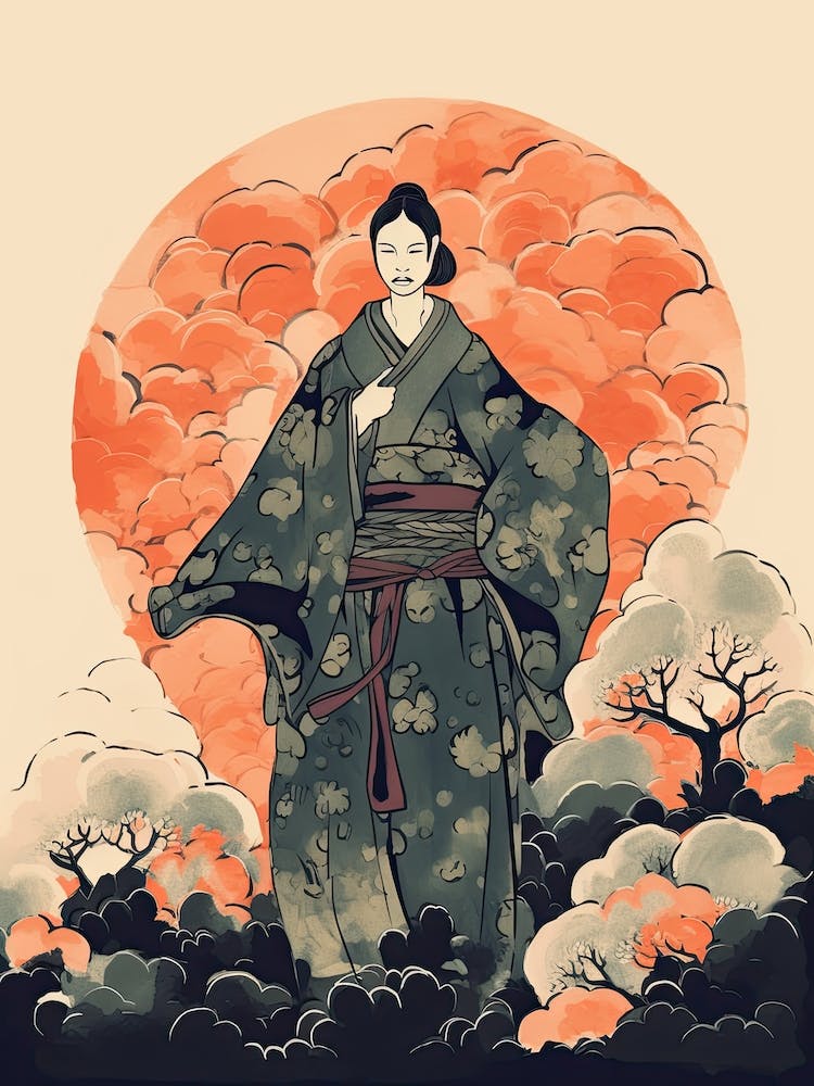Female Samurai Onna Musha Illustration 3