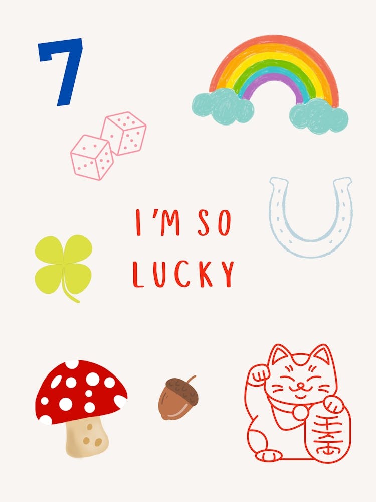 I M So Lucky Poster