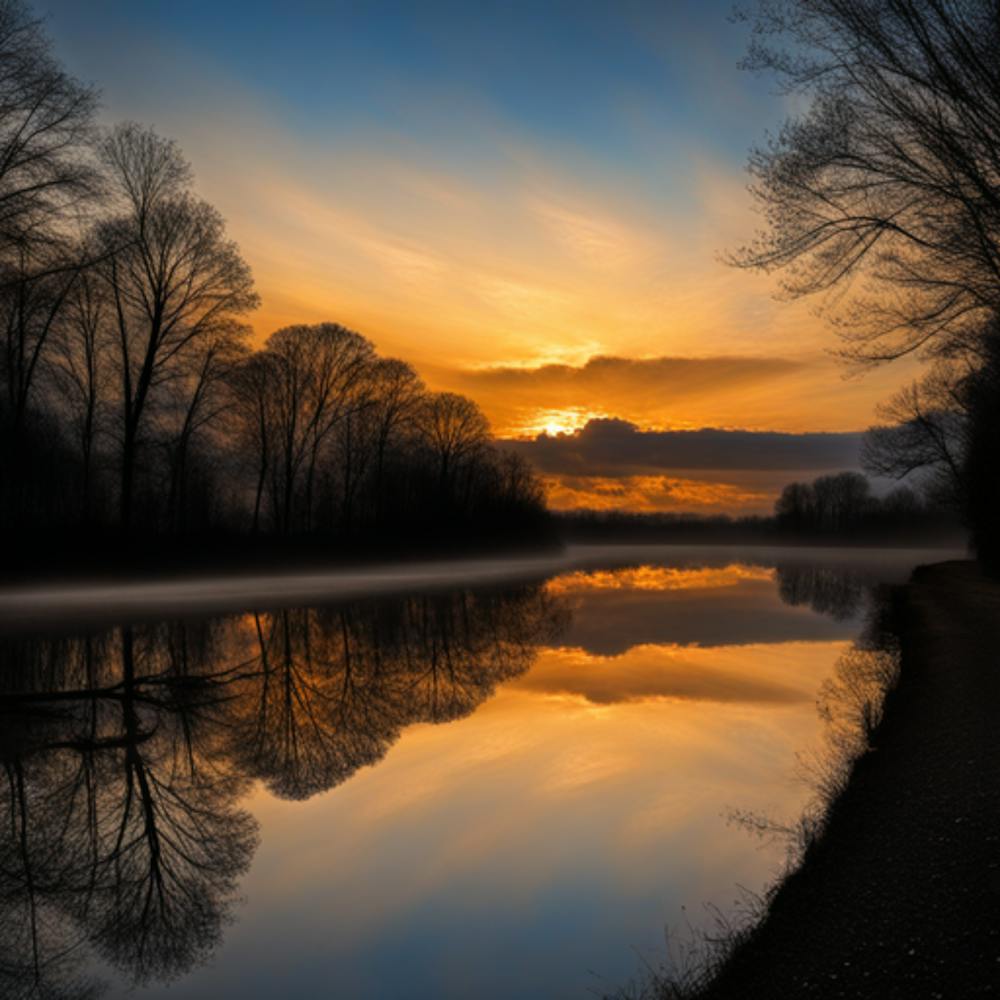 Sunrise On The River