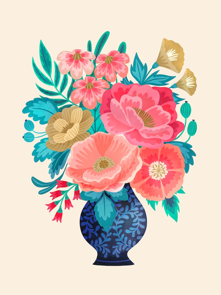 Floral Arrangement In A Vase