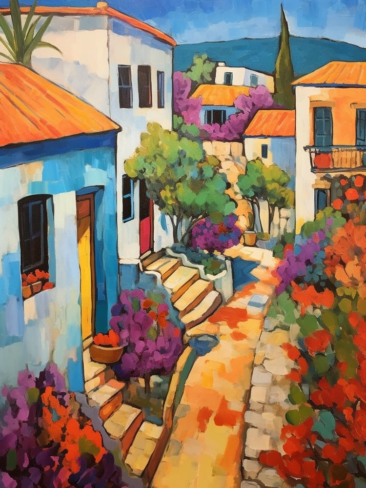 Paphos Cyprus 4 Fauvist Painting