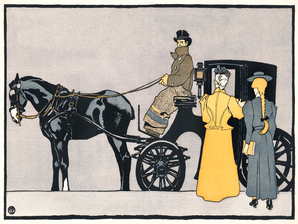 Horse Carriage (1898), Edward Penfield