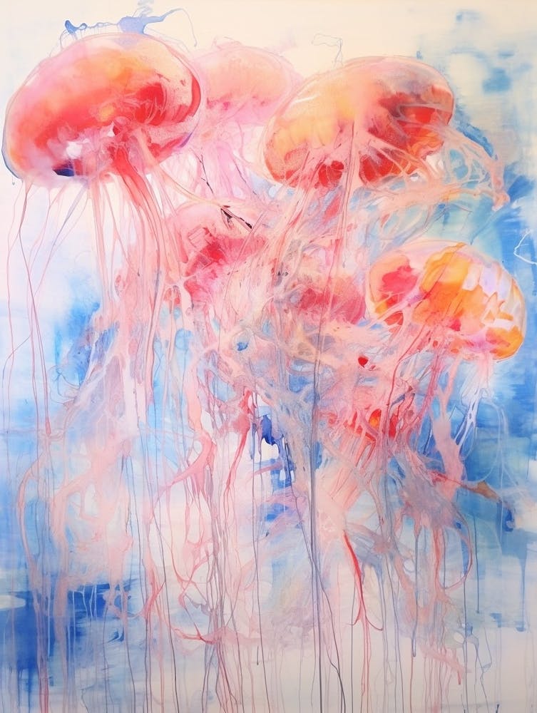 Jellyfish Abstract Expressionism 4