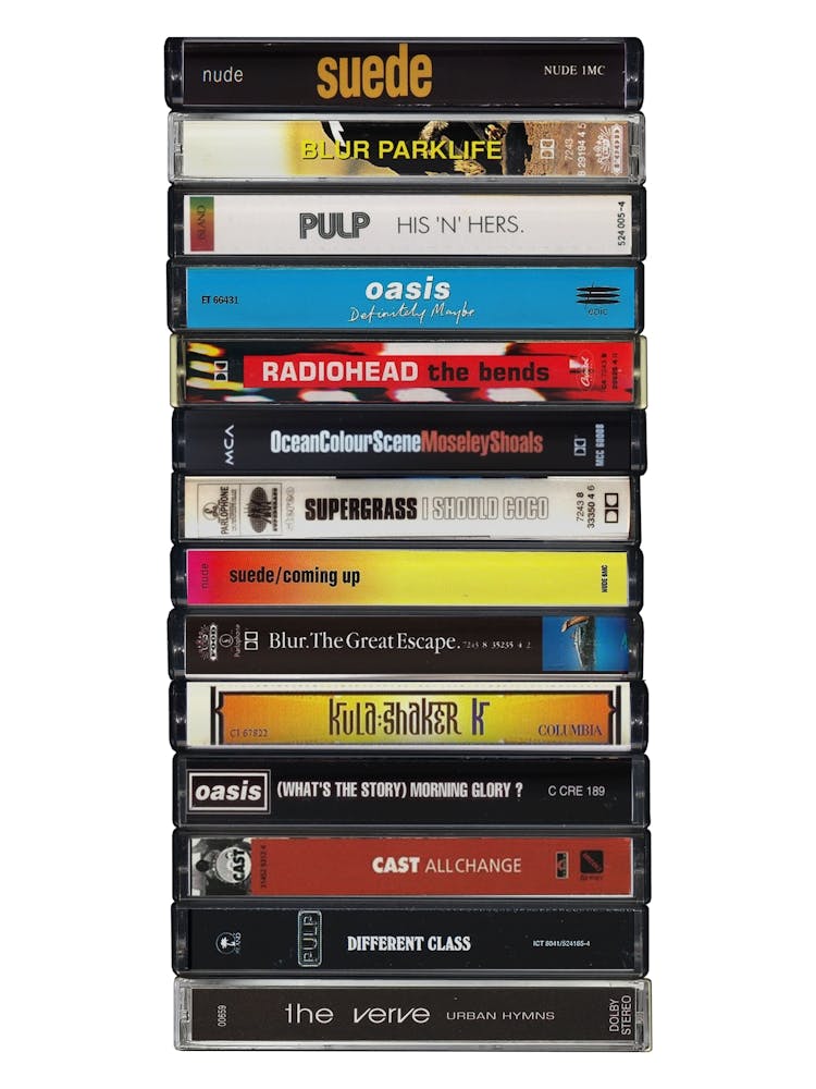 Britpop Albums - Cassette Print Music Poster