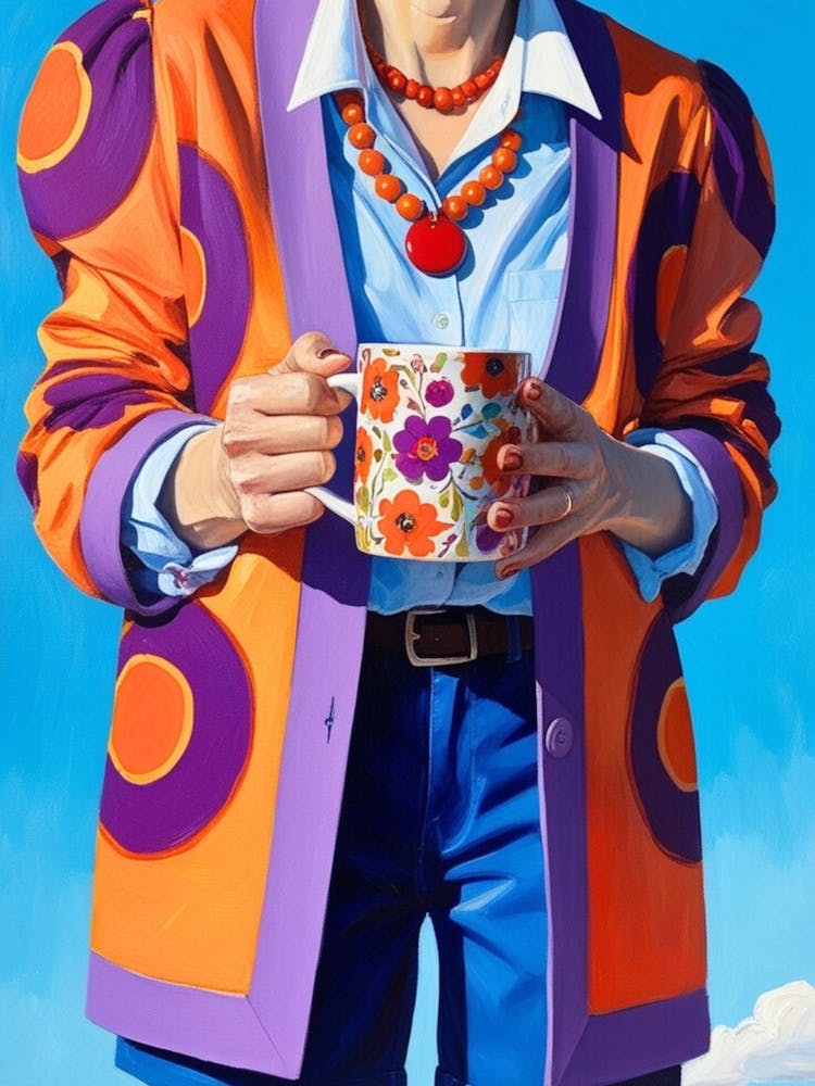 Woman Holding A Cup Of Coffee 3