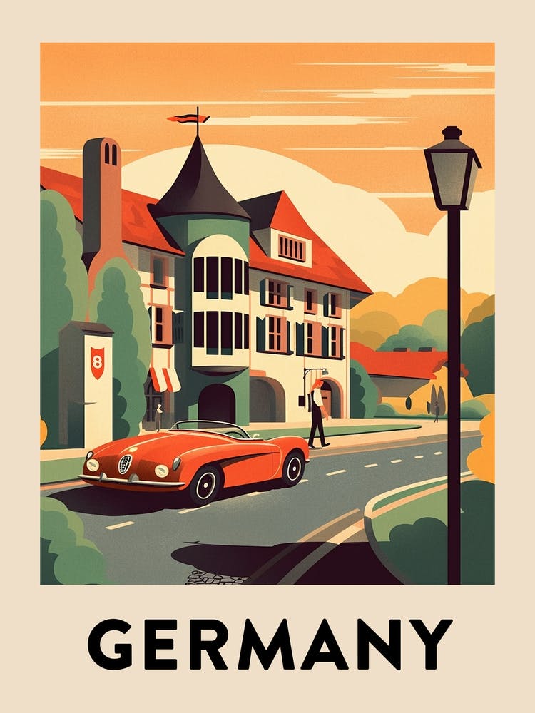 Vintage Travel Poster Germany 3