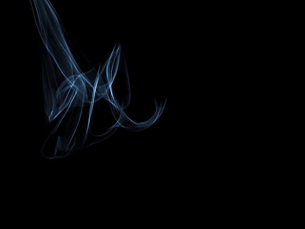 Glowing Abstract Curved Light Blue And White Lines 5