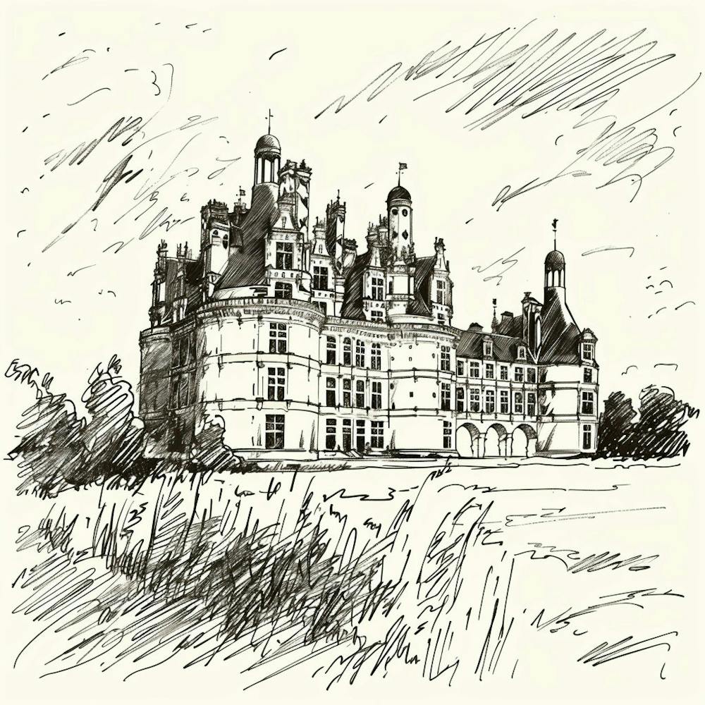 Drawing Of A Castle