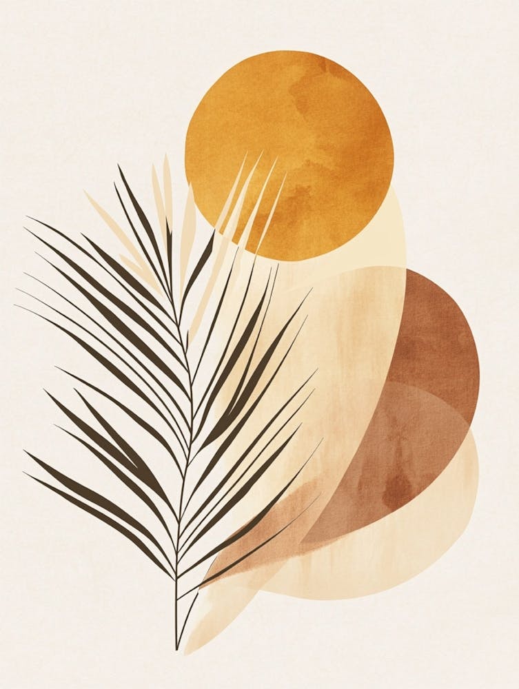 Abstract Of Palm Leaves