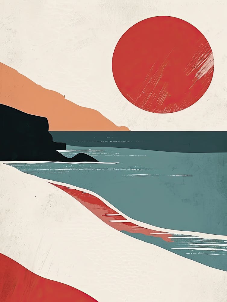 Sunset At The Beach, Scandinavian Simplicity 4