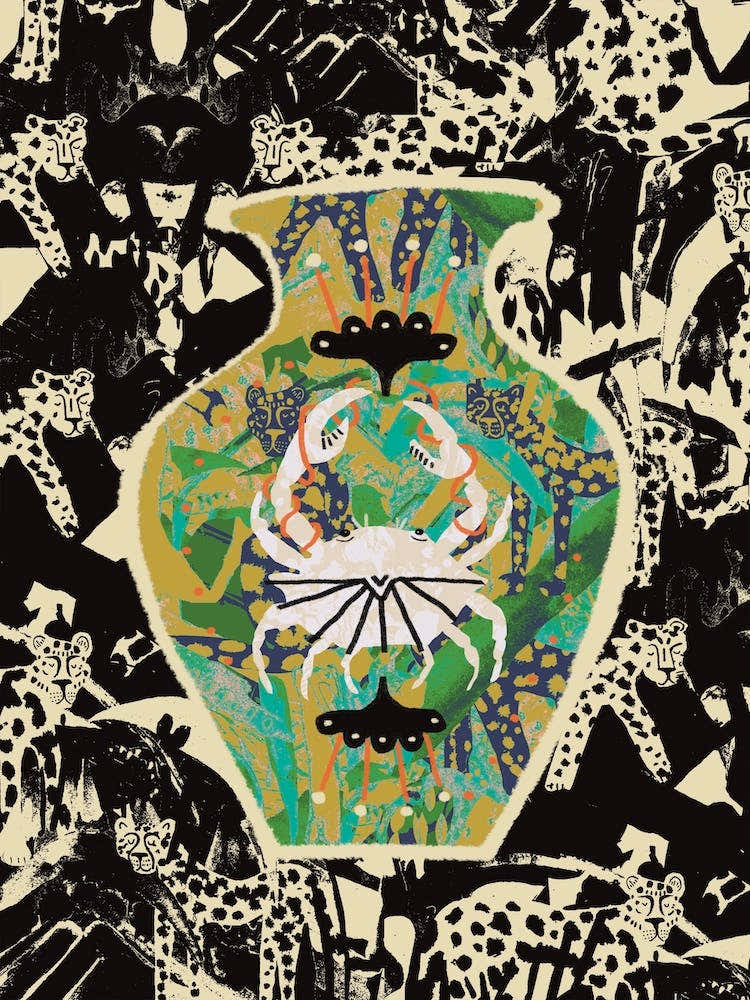 Cancer Zodiac Illustration