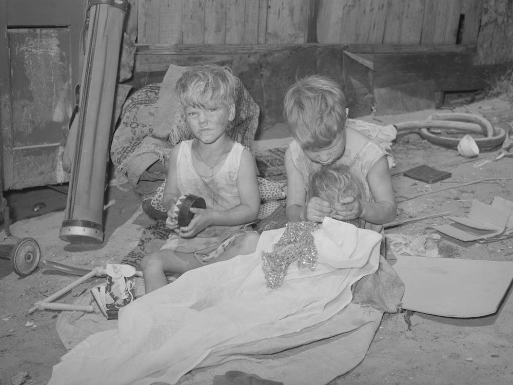 Untitled Photo, Possibly Related To Children Of Mays Avenue Camp, Oklahoma City, Oklahoma, Their Fathe