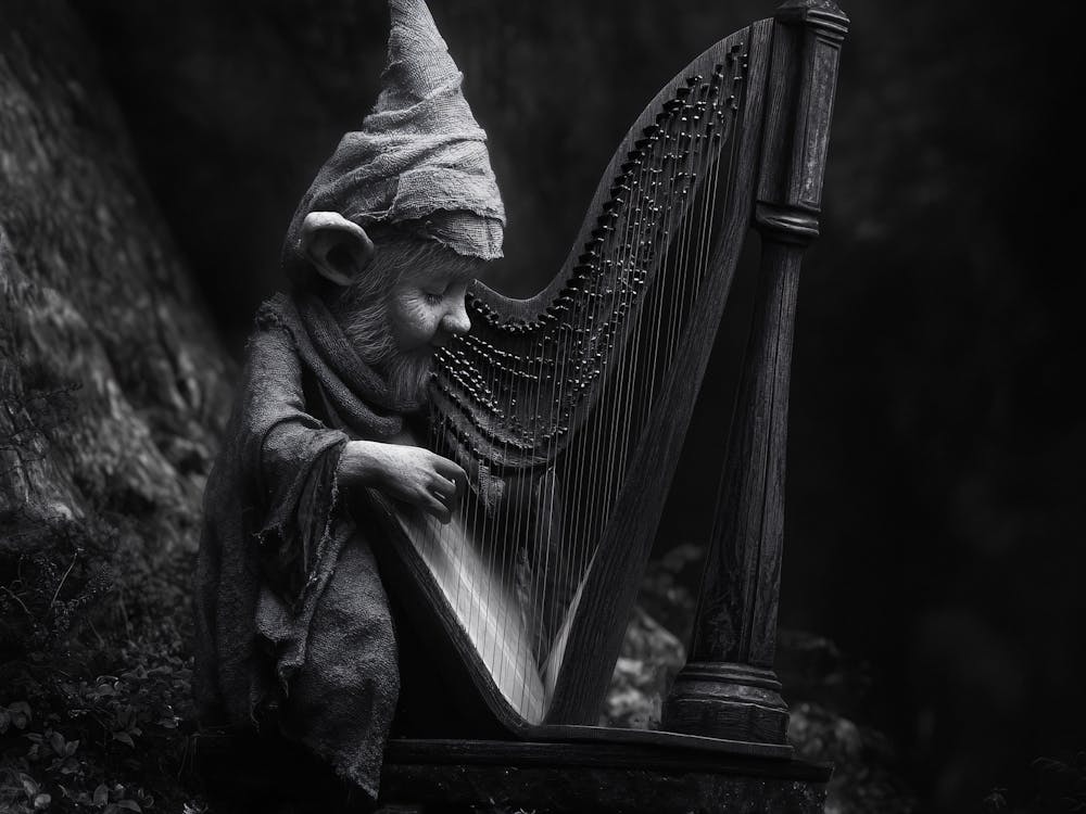 Harp in Black
