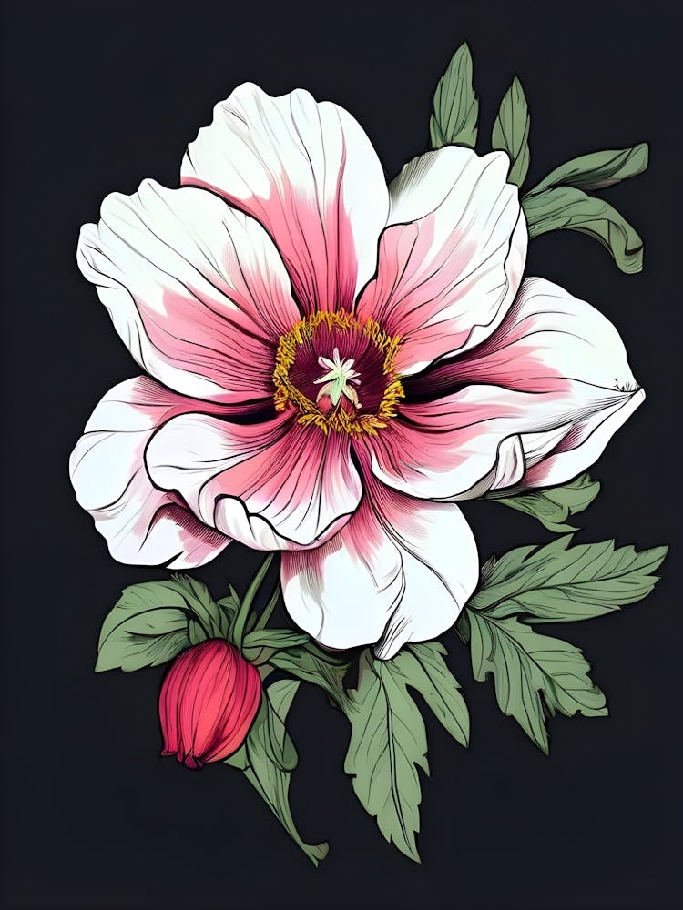 Pink Anemone Flower 1