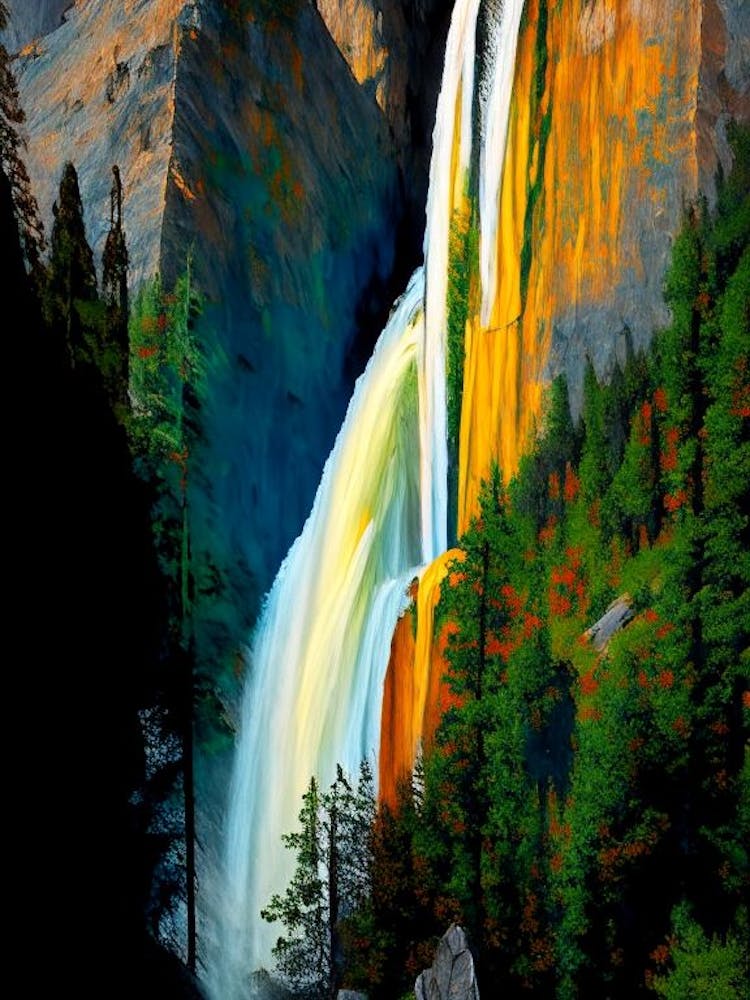 Horsetail Falls, États-Unis Style Nat Viga