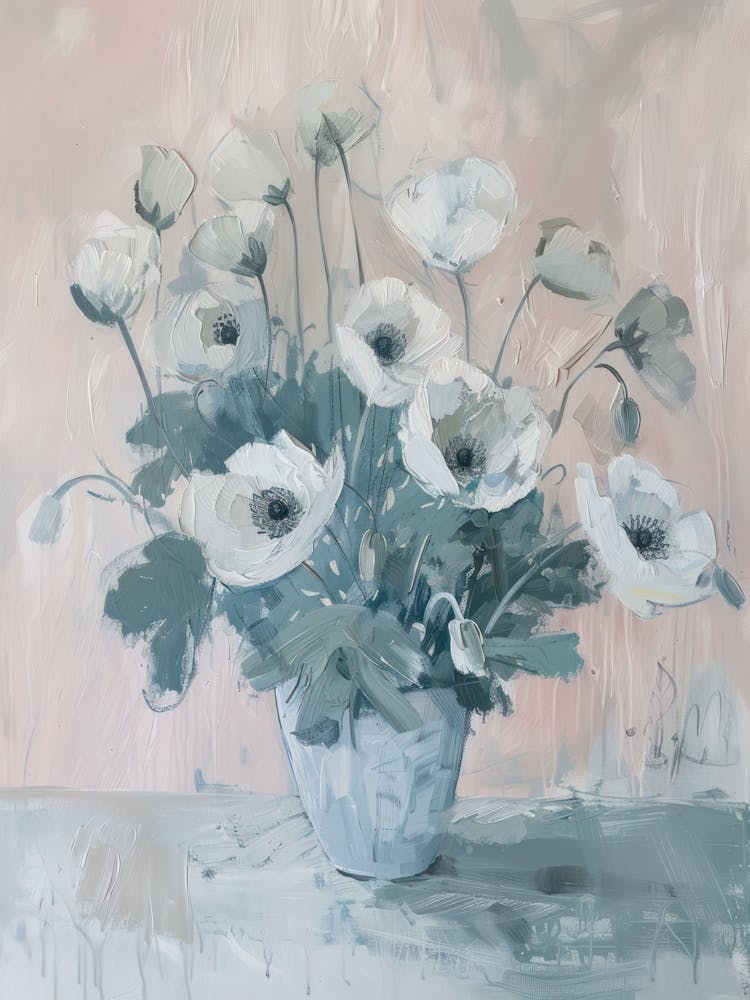 A World Of Flowers Anemone 1 Painting