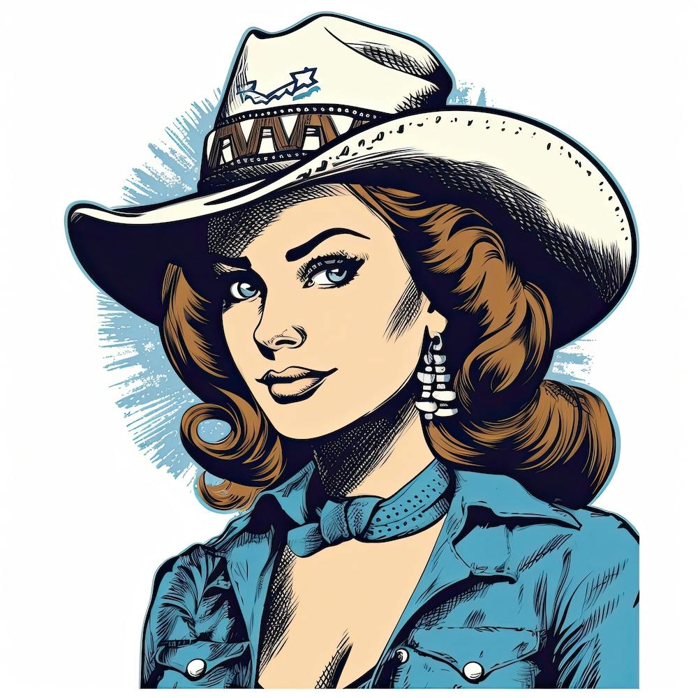 Cowgirl Portrait Face 5