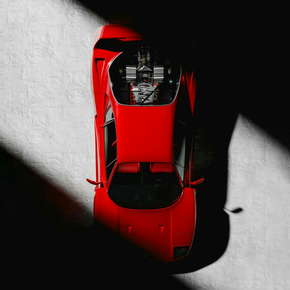 Red Ferrari F40 1