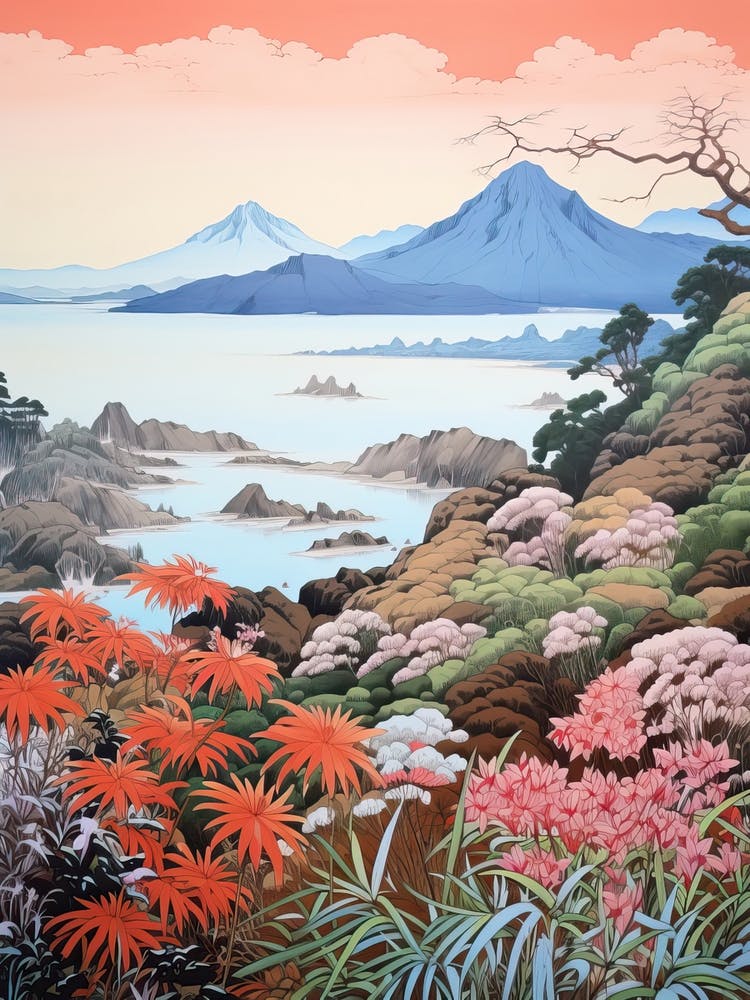 The Ogasawara Islands In Tokyo, Ukiyo E Drawing 3