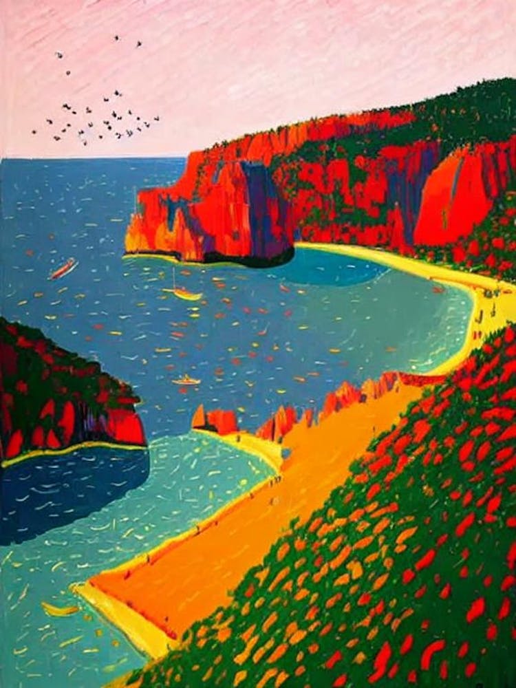 Calanques National Park France Abstract Colourful