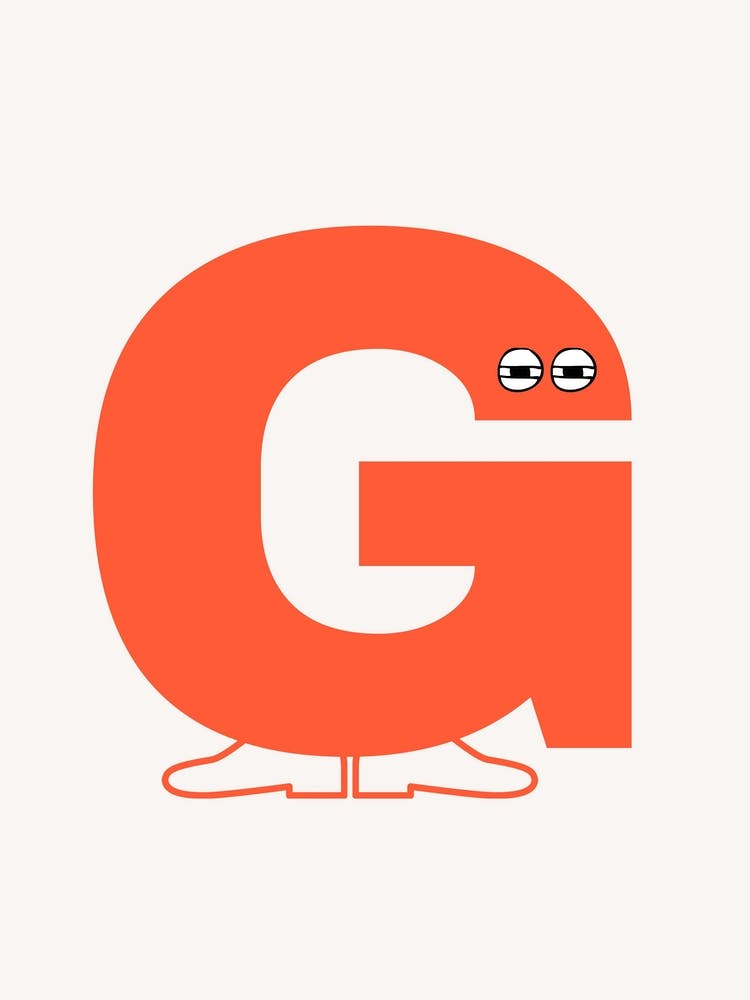 Alphabet Poster G
