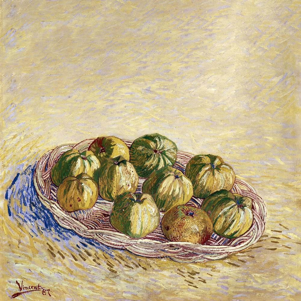 Still Life, Basket Of Apples (1887), Vincent Van Gogh