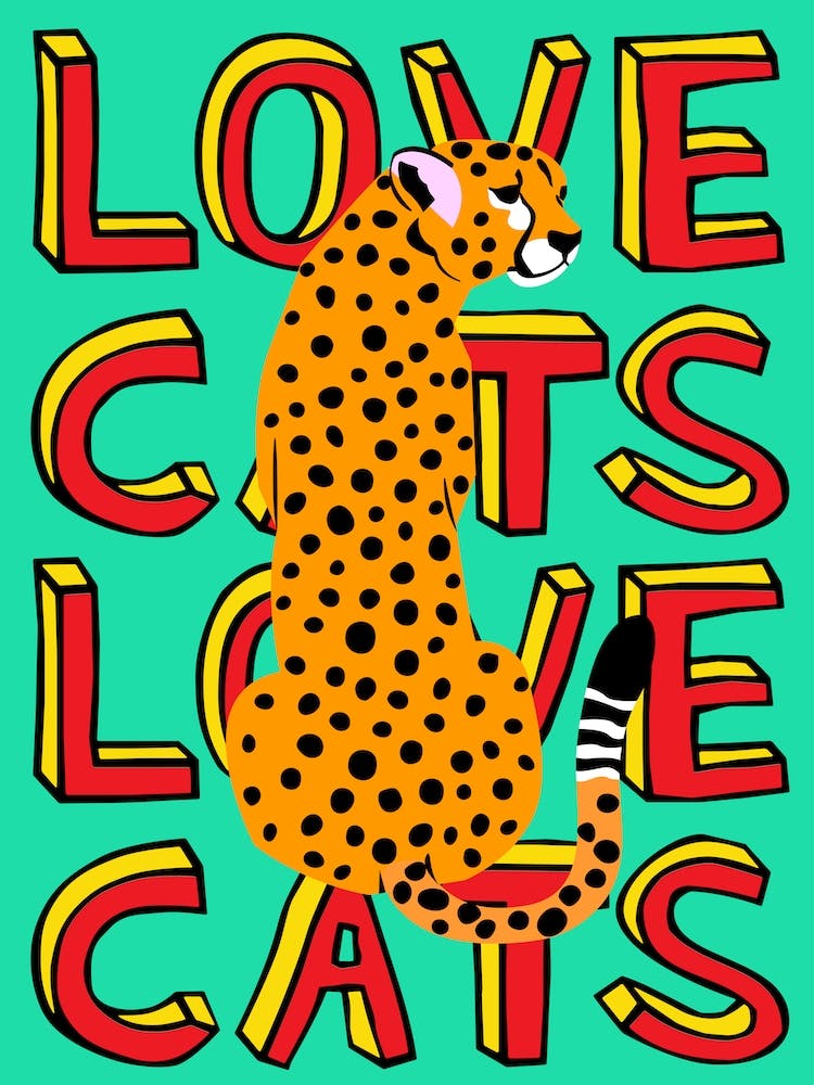 Love Cats Leopard Mint