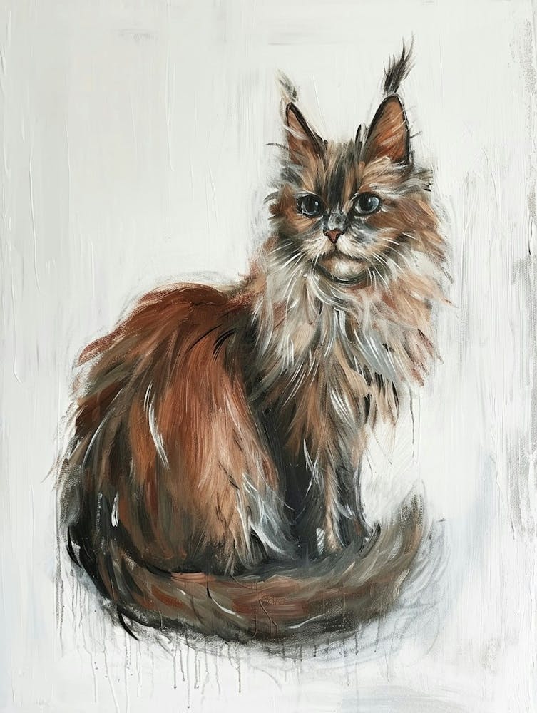 Laperm Cat Painting 2