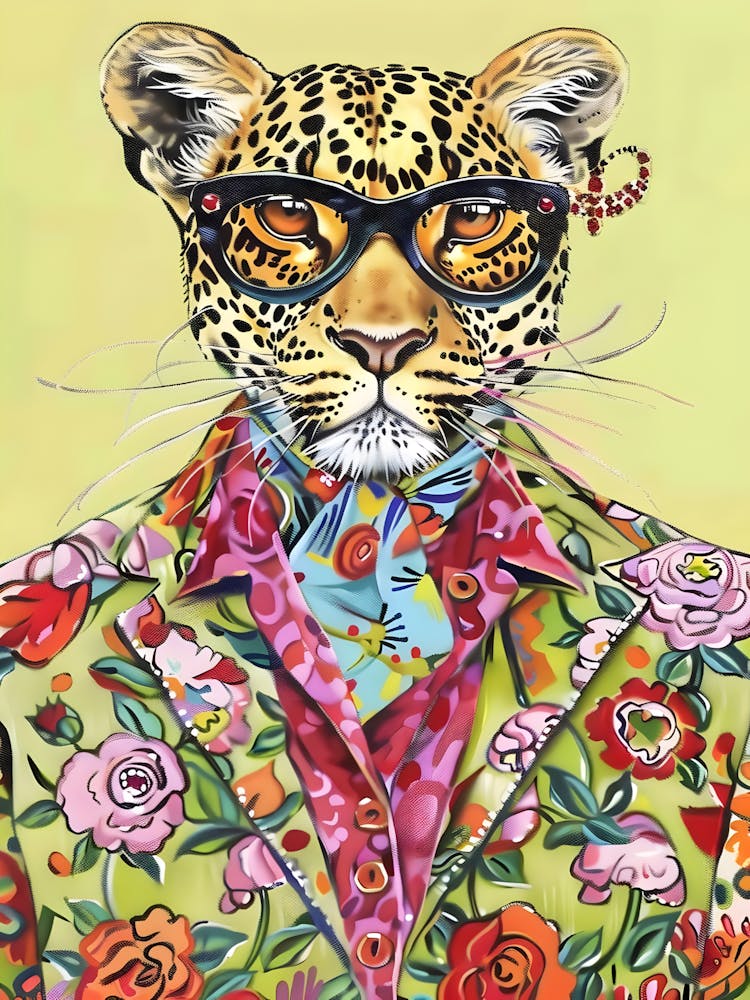 Leopard In A Suit