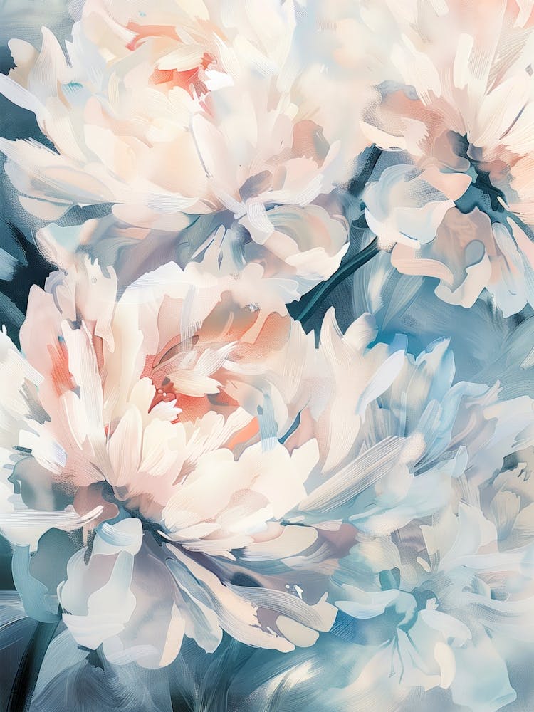 Peonies nature flora art