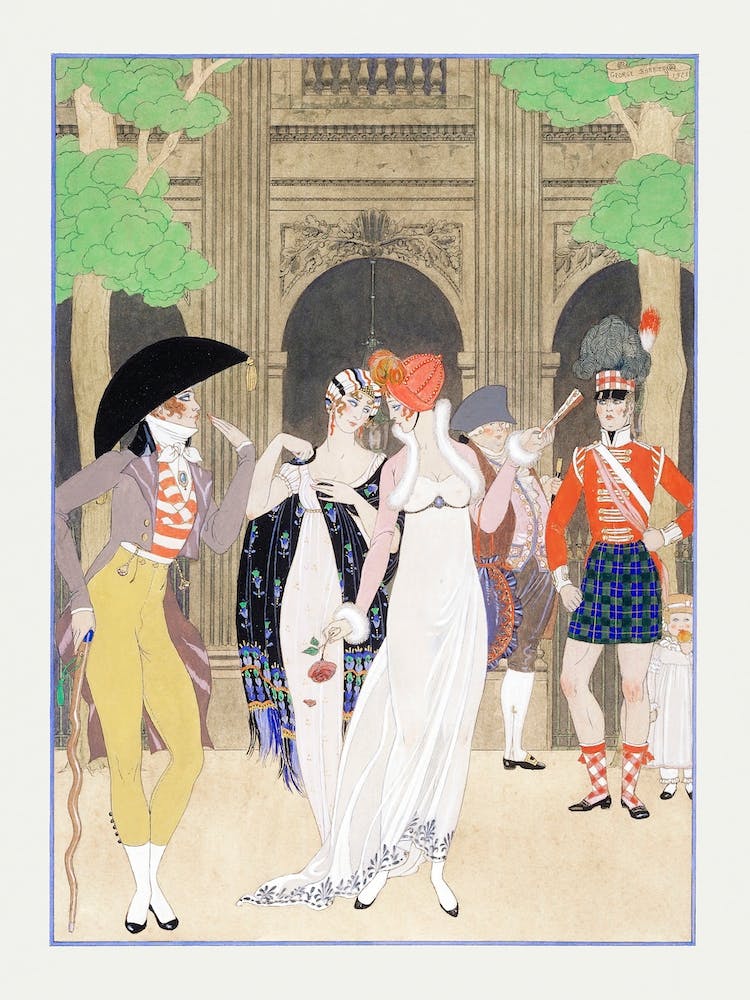 La Merveilleuse Au Palais Royal (1921), George Barbier