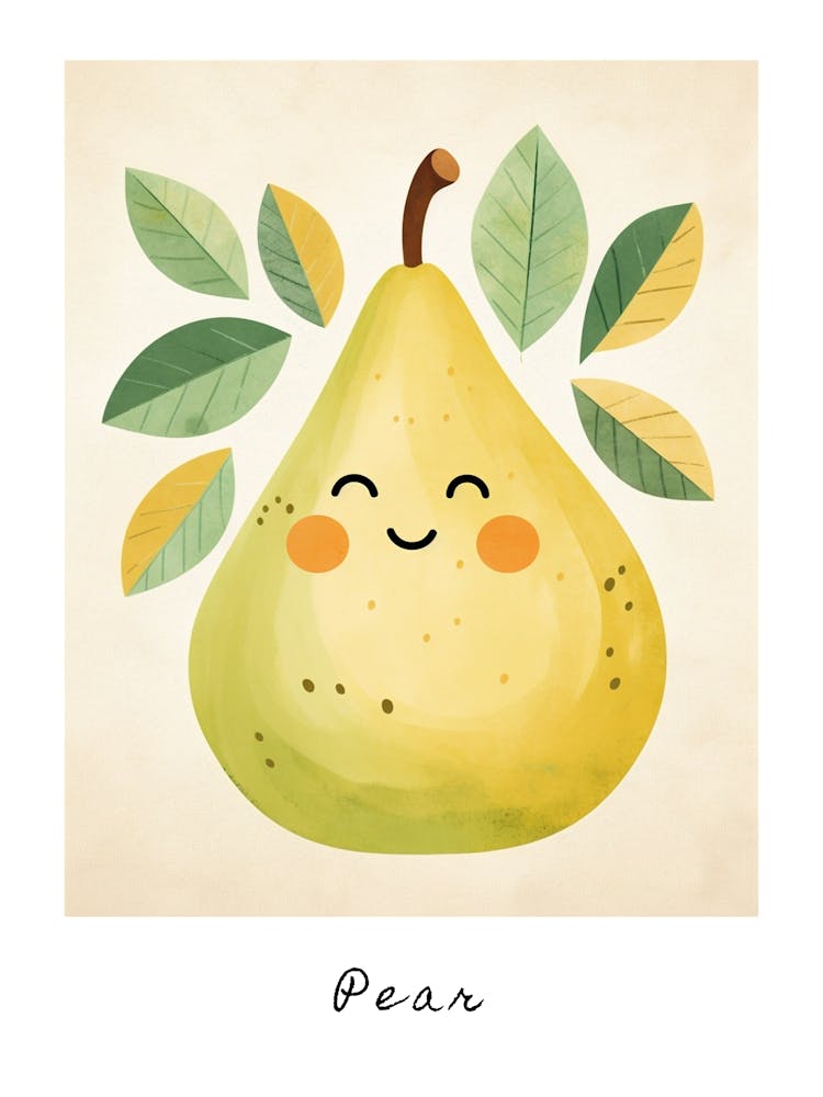 Friendly Kids Pear 6 Poster