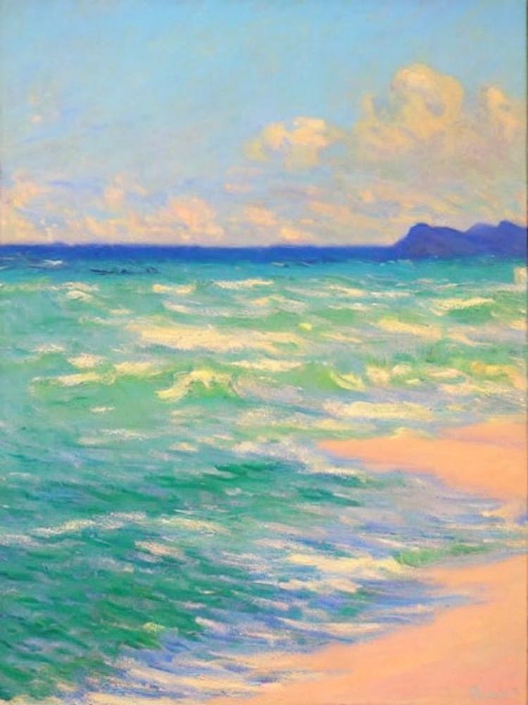 Anse Source D'Argent Beach Seychelles Monet Style