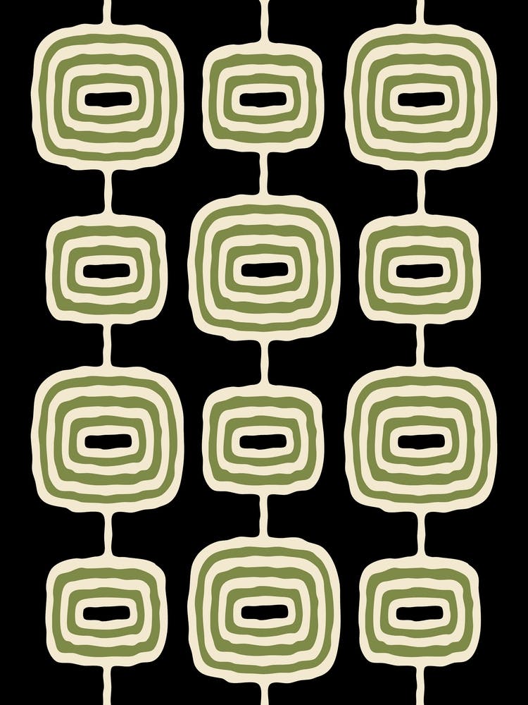 Mid Century Modern Atomic Rings 1