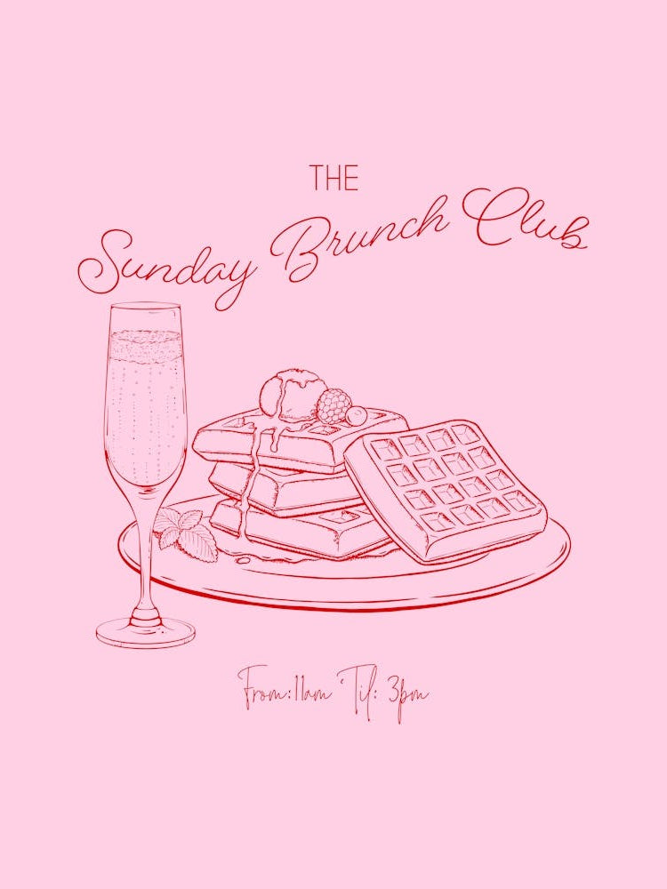 The Sunday Brunch Club - Pink & Red 1
